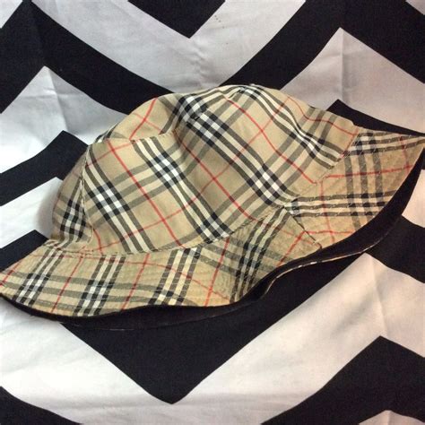 burberry plaid rain hat|burberry rainwear bucket hat.